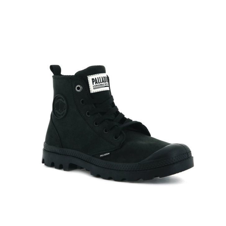 Bottes Palladium Pampa Hi Zip Nubuck Femme Noir | FR BRT213N